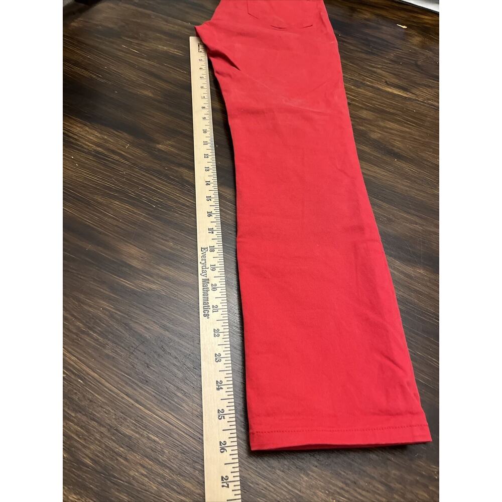 J BRAND Skinny Leg Brt Red Bright Low Rise Jeans Size 28 Denim USA - Picture 8 of 11